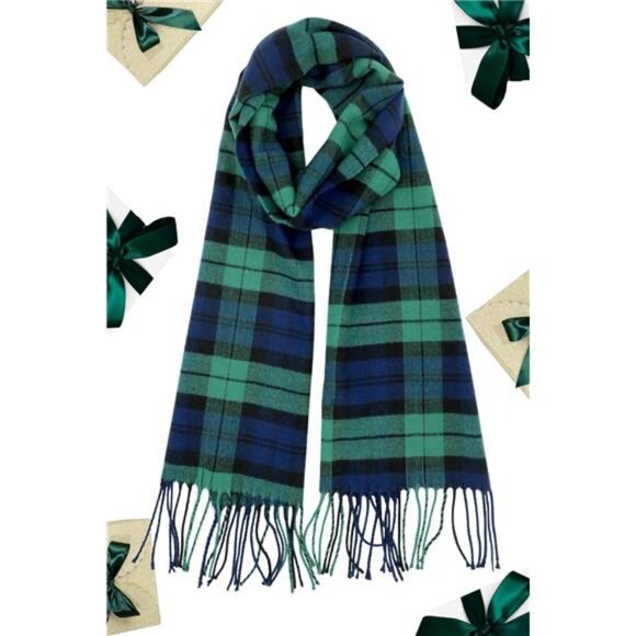 Achillea Soft & Warm Tartan Plaid Checked Cashmere Feel Winter Scarf Unisex - Picture 3 of 8